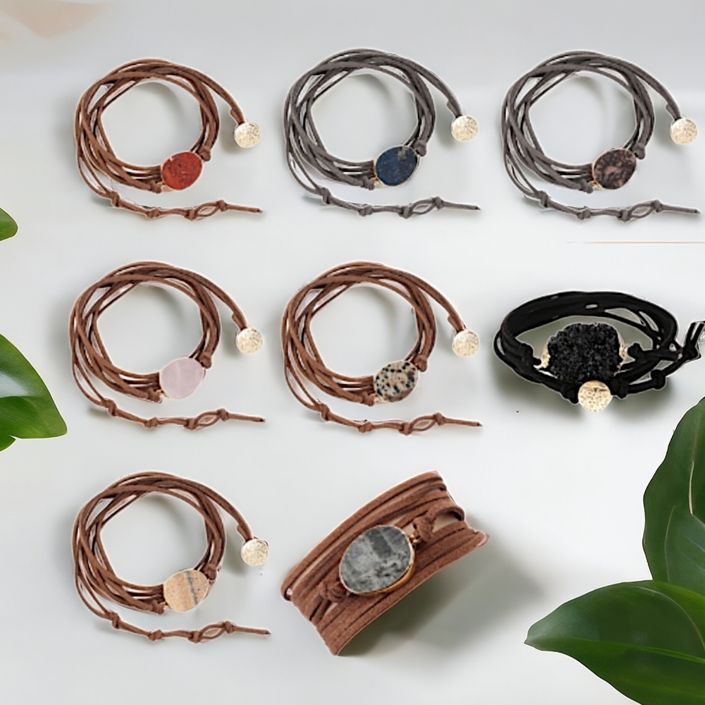 63847 Stone Wrap Bracelet